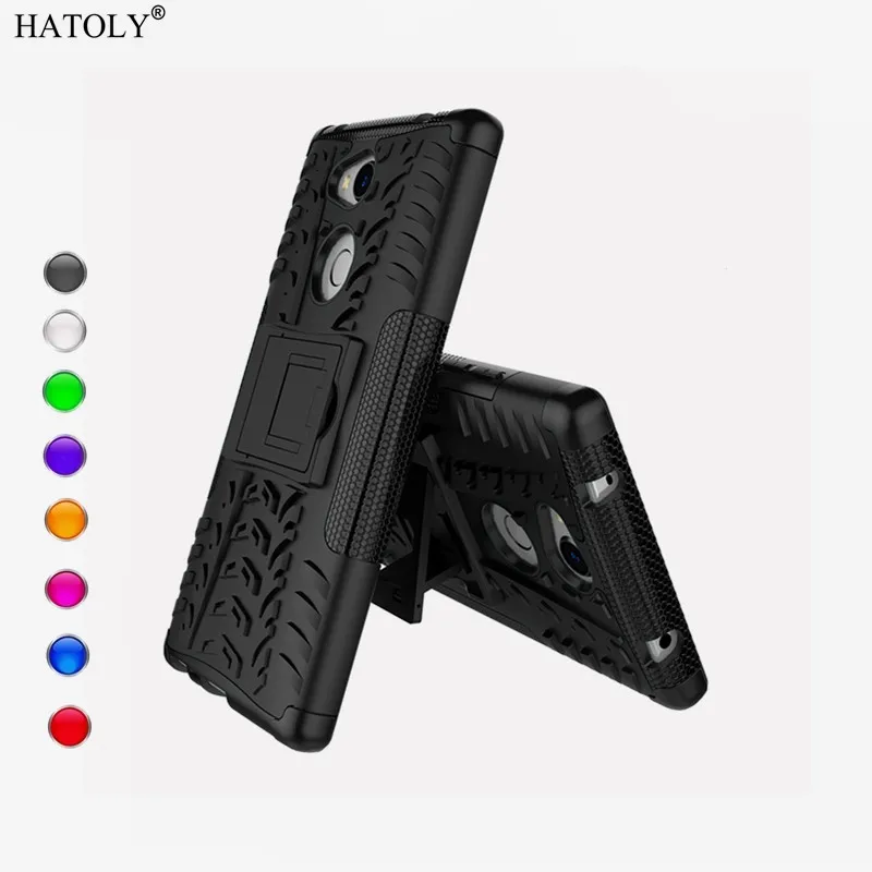 

HATOLY sFor Case Sony Xperia L2 Cover Silicone & Plastic Cover For Sony Xperia L2 Case For Sony L2 Kickstand Funda H3311 5.5"