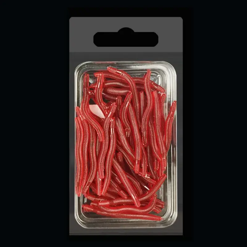 

3.5cm Soft Red Insect Set Luya With Integrated Bait 50 / box