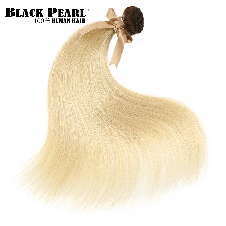 Black Pearl Ombre Bundles With Closure Peruvian Straight Hair 613 Honey Blonde Bundles With Closure Remy 613 Hair Extensions