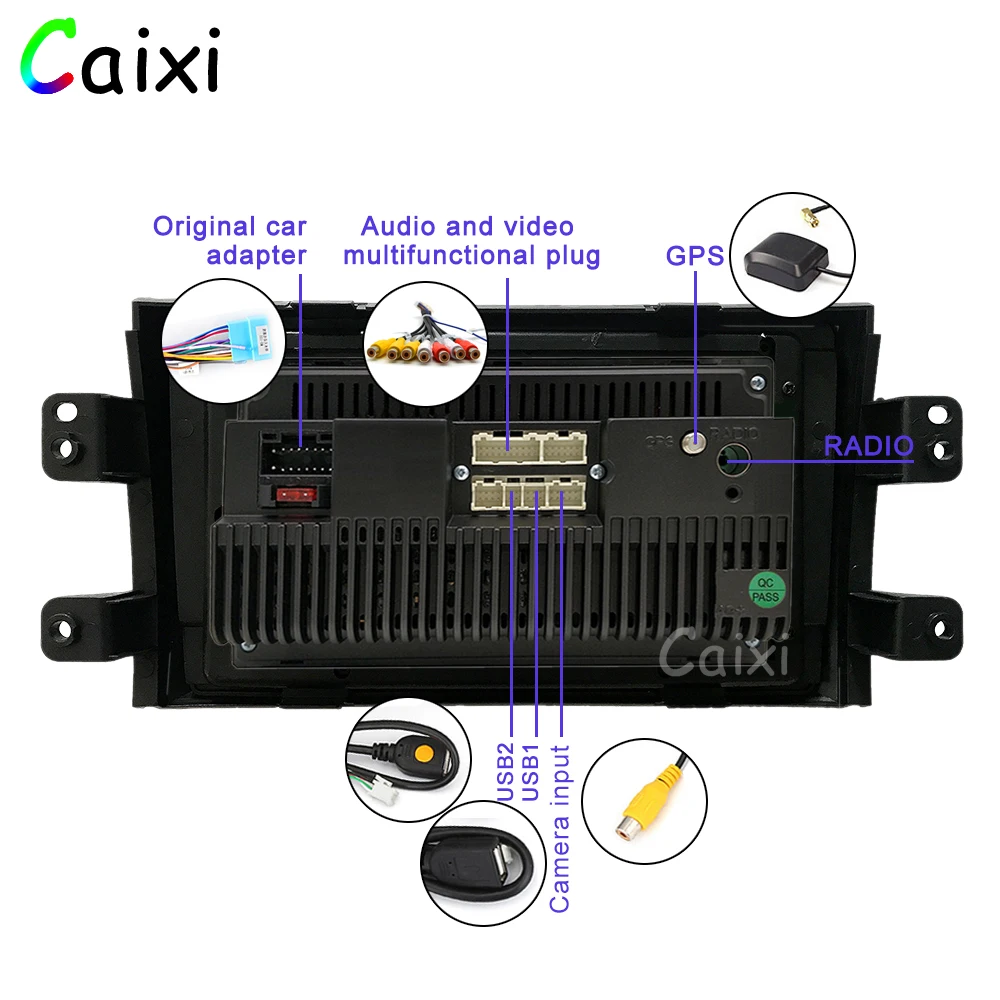 CAIXI Car Android 8,1 радио мультимедиа плеер для Suzuki SX4 2006 2007 2008 2009 2010 2011 2012 2013 автомобиля gps Navigatio плеер