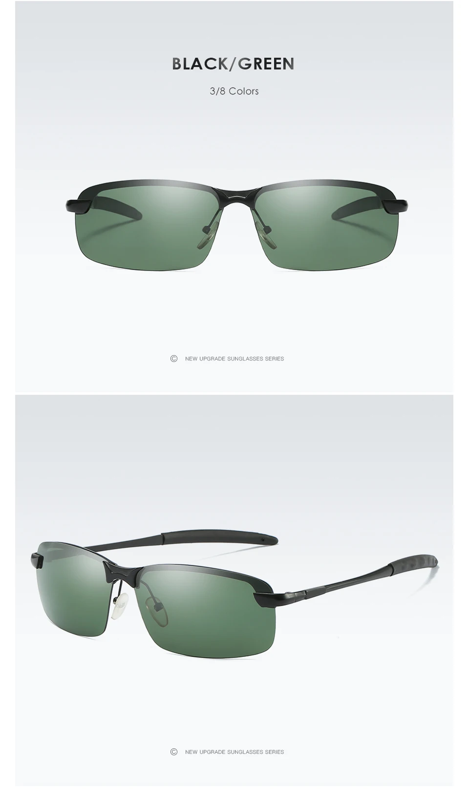 AORON мужские очки, поляризованные солнцезащитные очки, мужские водительские очки, поляризованные солнцезащитные очки, металлическая оправа