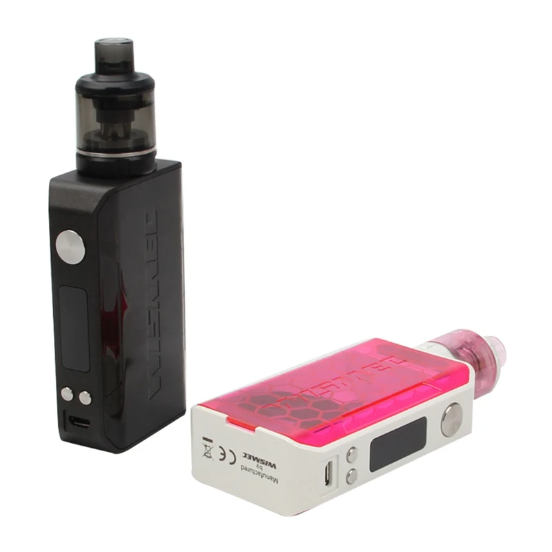 Original WISMEC SINUOUS V200 Kit 200W SINUOUS V200 MOD with 3ml Amor NSE Tank Electronic Cigarette Vape with WS-M WL04 MTL Coil 01 (1)