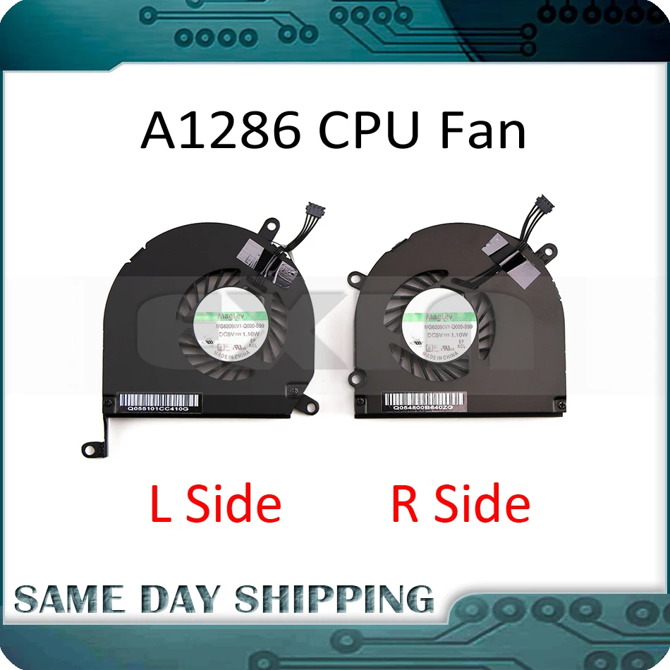 

NEW Laptop Fan for Macbook Pro 15.4" A1286 Right & Left CPU Cooling Fans 2008-2012 Year 661-4951 922-8702 661-4952 922-8703
