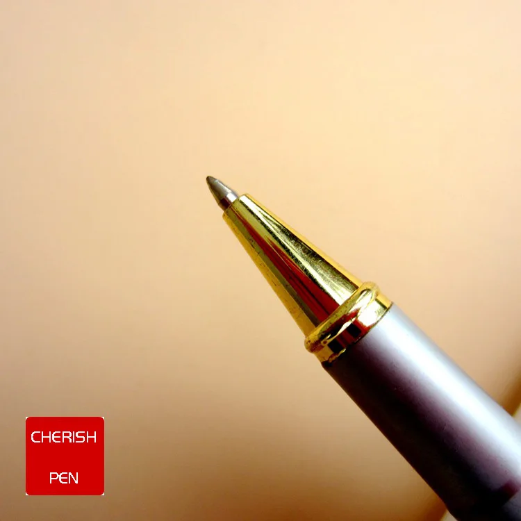 Jinhao 9009 Роскошная золотая Ручка-роллер с алмазным зажимом, гладкая металлическая шариковая ручка для студентов, школьные принадлежности