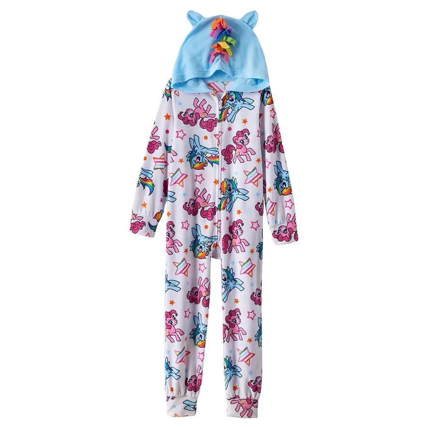 

girl Pajamas For Girls 4-10 Years Cartoon cosplay Children Sleepwear Cute Hooded Pijamas