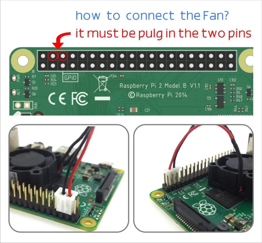 Raspberry Pi 3, Модель B+ сплав металла чехол Корпус с охлаждающим вентилятором серебро