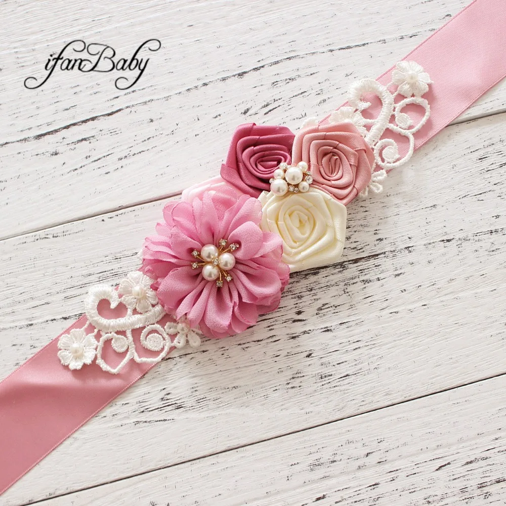 

Fashion flower Belt,Girl Woman Sash Belt Wedding Sashes belt