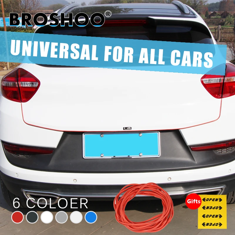 

BROSHOO Car Door Side Protector Scratch Crash Rubber Strip Sticker For Nissan Qashqai Tiida X-Trail Pathfinder 370z Styling
