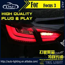 AKD Car Styling Tail Lamp for Ford Focus Tail Lights 2012 Sedan LED Tail Light LED Signal LED DRL Stop Rear Lamp Accessories