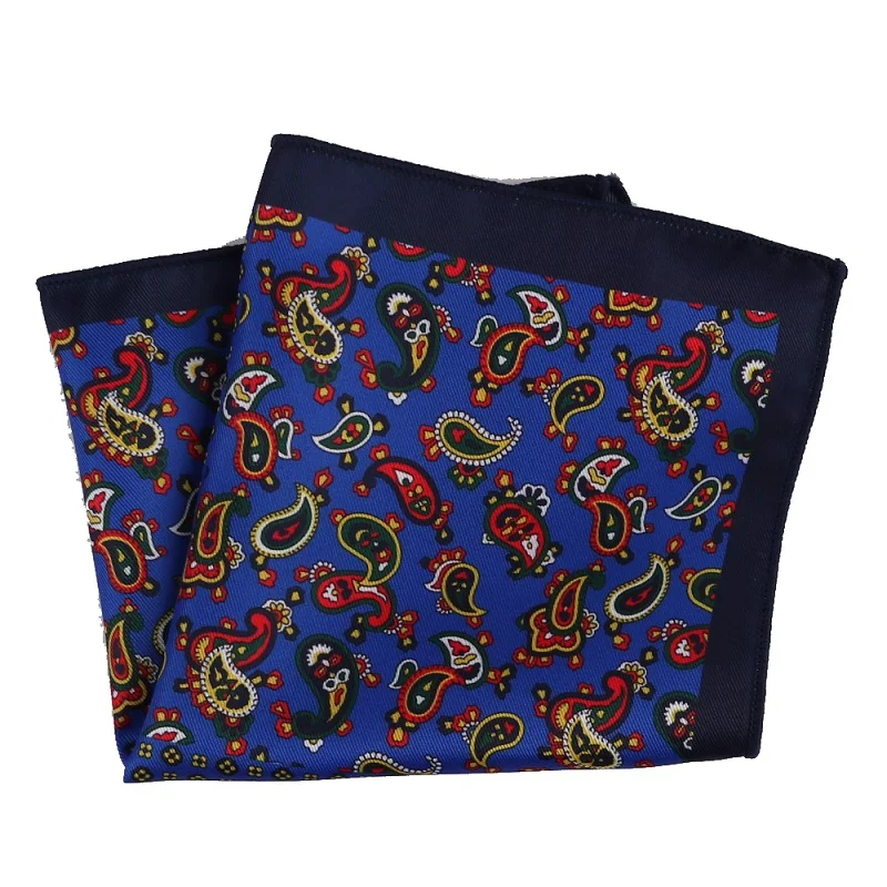 Портной Смит стиль Hankies Яркие Красочные Пейсли карманные квадратные винтажные Платки Шарфы мужские карманные модные аксессуары