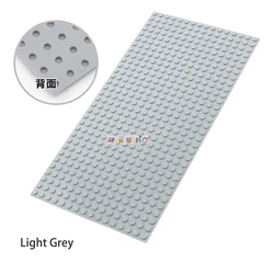 Creative DIY Building Bricks Thin Baseplates for Children - Educational Construction Toy Set (Light Grey)
