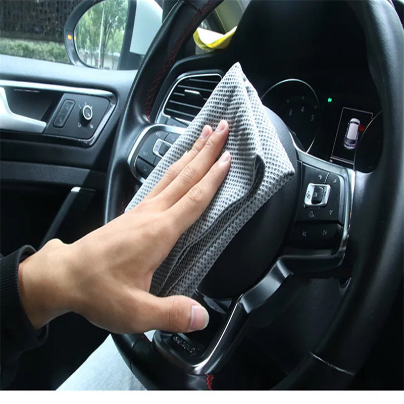 Волшебный Авто уход за автомобилем чистящее полотенце для автомобиля мягкая Моющаяся Ткань губка соединение ПВА полотенца шкура оленя Супер Абсорбирующая шайба - Цвет: black