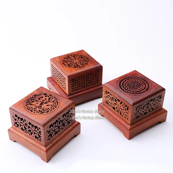 

Vietnamese rosewood furnace Solid wood Coils incense Censer Thurible burner Coil Incense burner Incensory Incense Box Wooden box