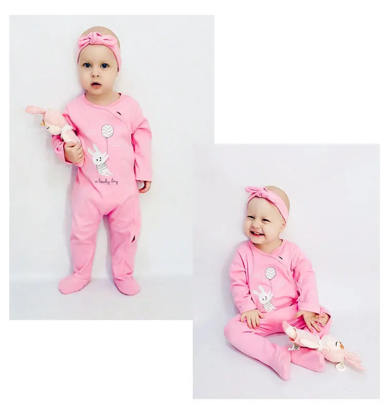 Cotton Baby Bodysuit Footies Baby Girls Boys Clothes Undershirt Long Sleeve Jumpsuit Socks Cartoon Newborn Spring Kid Clothes (8)