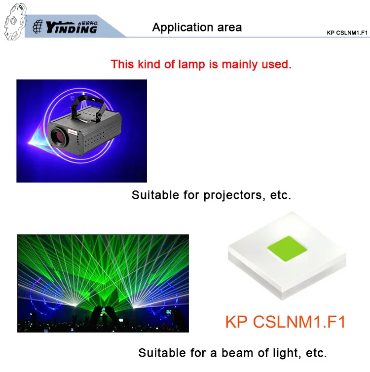 2 шт. OSRAM KP CSLNM1.F1 15 Вт Высокая мощность светодиодные лампы бусины зеленый светильник сценический светильник источник луч Светильник проектор фитиль