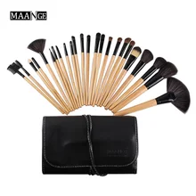 Professional 24pcs Makeup Brush Set tools Make Up foundation powder blusher eyeshadow goat hair Brushes Set with pu pouch
