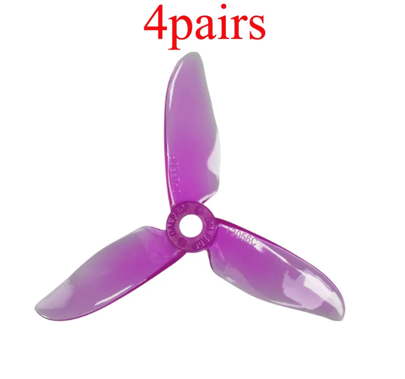 

4Pairs DALPROP T3056C PC+ABS 3 inch Propeller 3 Blades Paddle Prop CW CCW Propellers for 1306 1506 Motor RC 130 FPV Drone