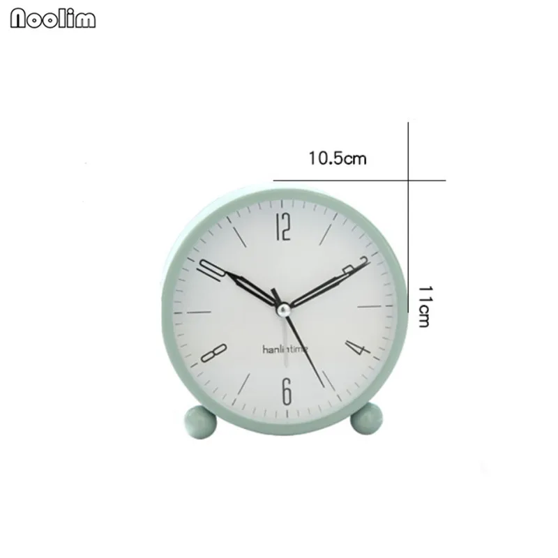 NOOLIM креативный тихий Будильник Светящиеся часы прикроватные модные современные минималистичные металлические маленькие часы для спальни Настольный Декор