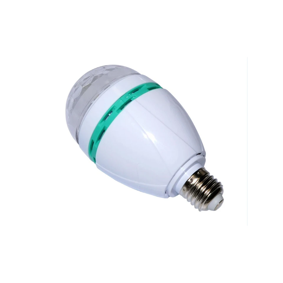 E27 3W 6W цветной Авто вращающийся RGB светодиодный сценический светильник вечерние