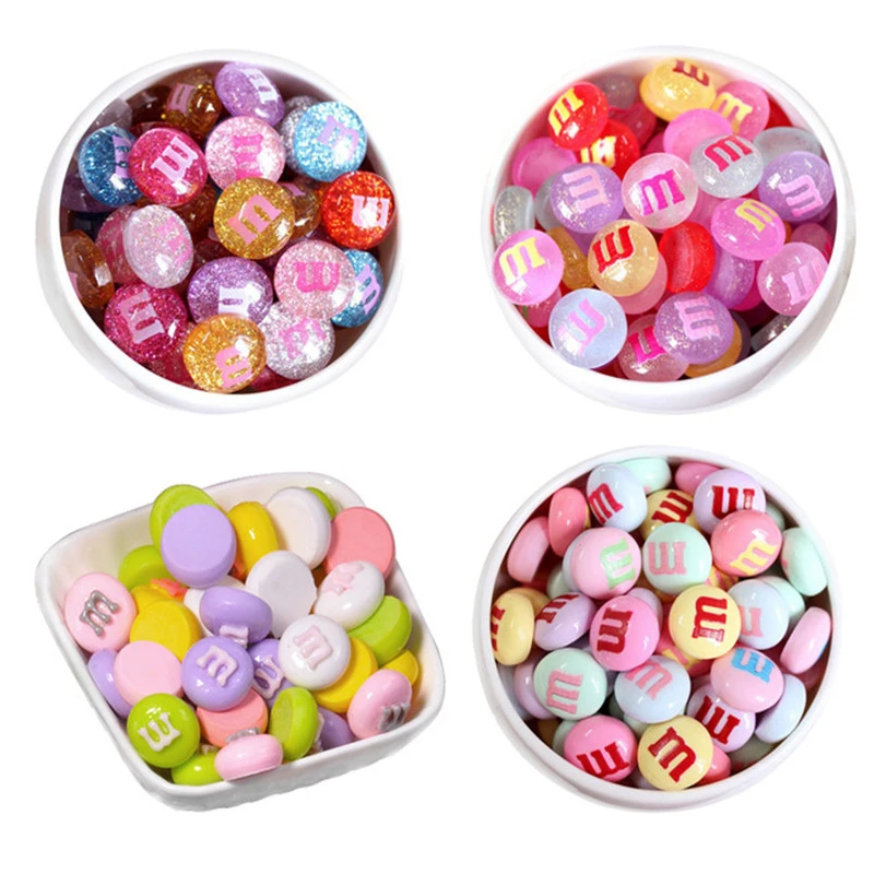 

Slime 10Pcs Mini M Bean Supplement Filler for Slime DIY Polymer Addition Slime Accessories Toy Lizun Model Tool for Kids Toys E