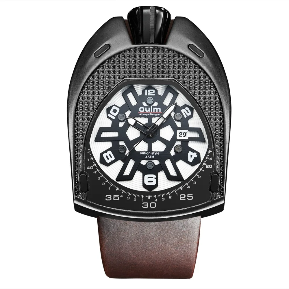 

China style leather watch big size men watches hot 3 degree waterproof watch