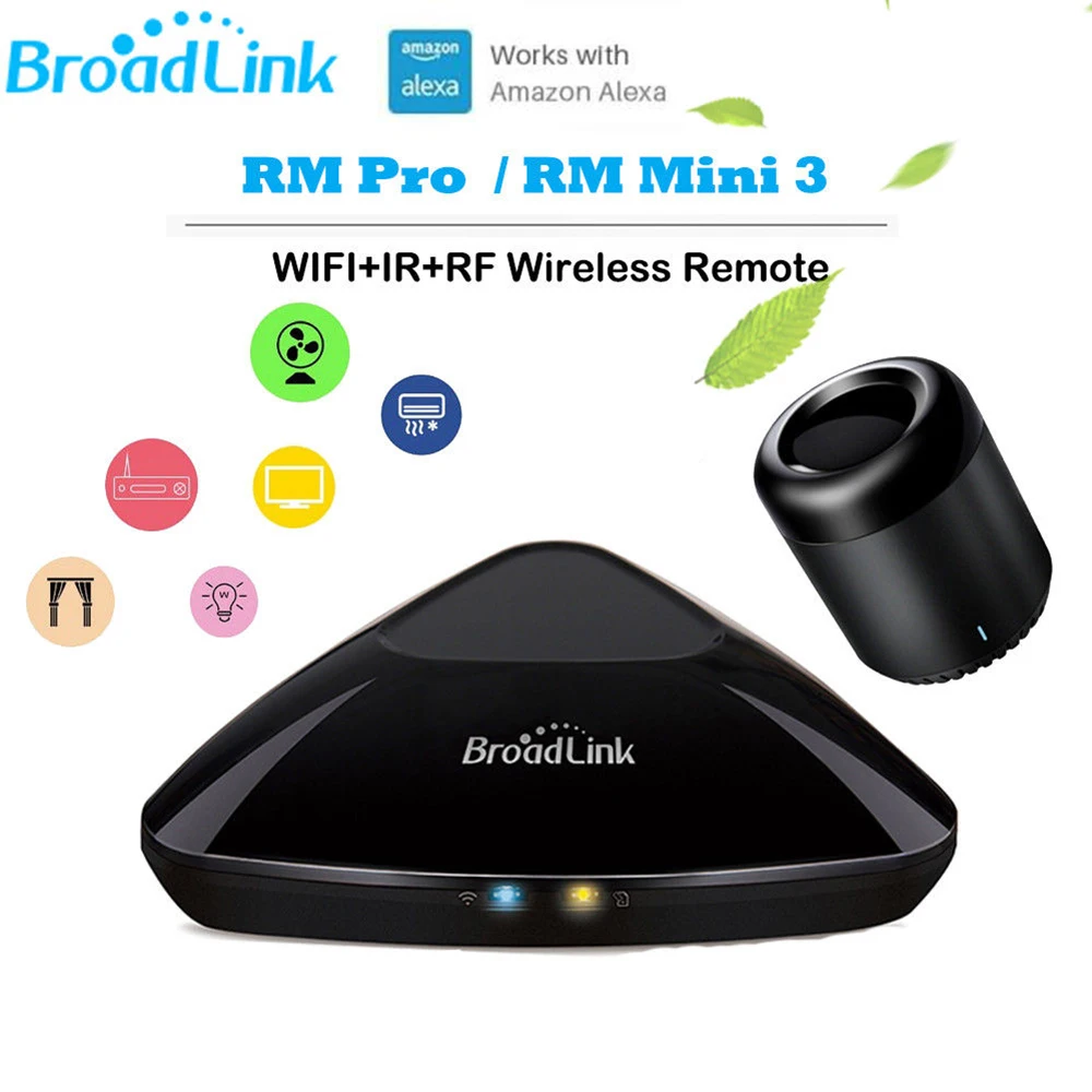 

Broadlink Original RMPro Mini 3 WiFi+IR+RF+4G Remote Control work with Alexa Google Home APP Voice Control Smart Home Automation