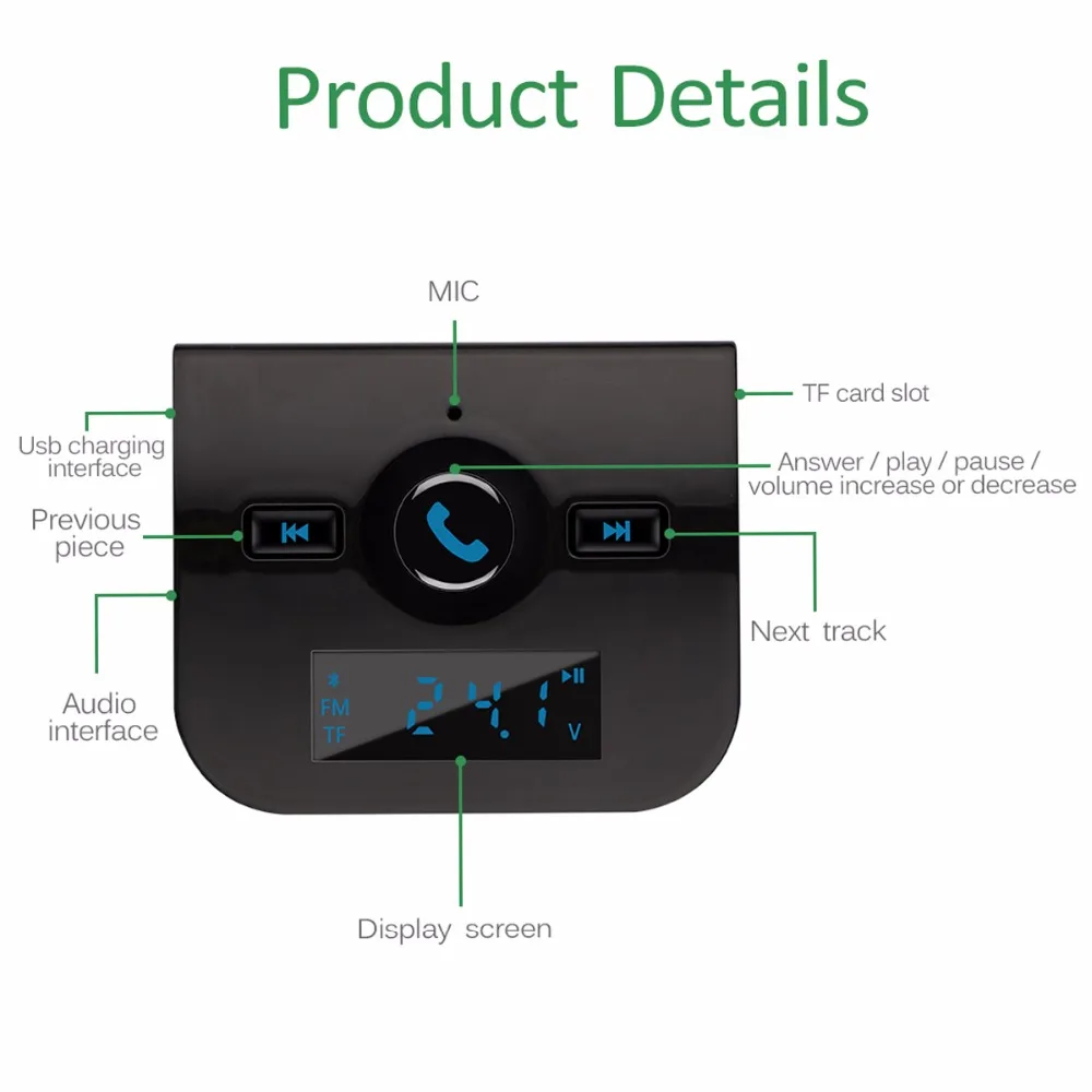 SOONHUA 3.1A USB Автомобильное зарядное устройство Bluetooth автомобильный комплект fm-передатчик автомобильные комплекты громкой связи MP3 аудио плеер адаптер зарядное устройство для мобильного телефона s