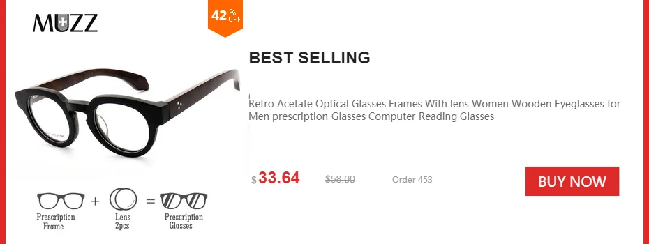 MUZZ мужские очки в оправе деревянные зерна Ретро негабаритных мужские Оптические очки прозрачные оправы для очков ацетат женски