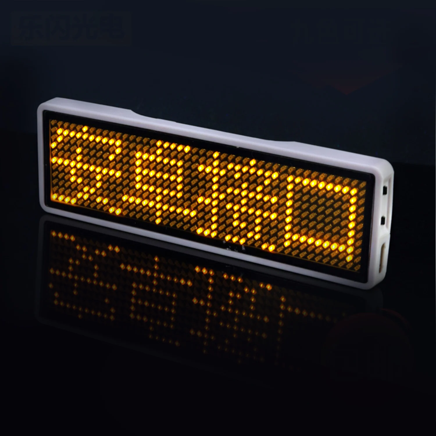 6mm Bluetooth LED Screen Neon Sign Micro USB LED Display for Badge Business Card Worker Plate Scroll Font 11 44 Smart Phone