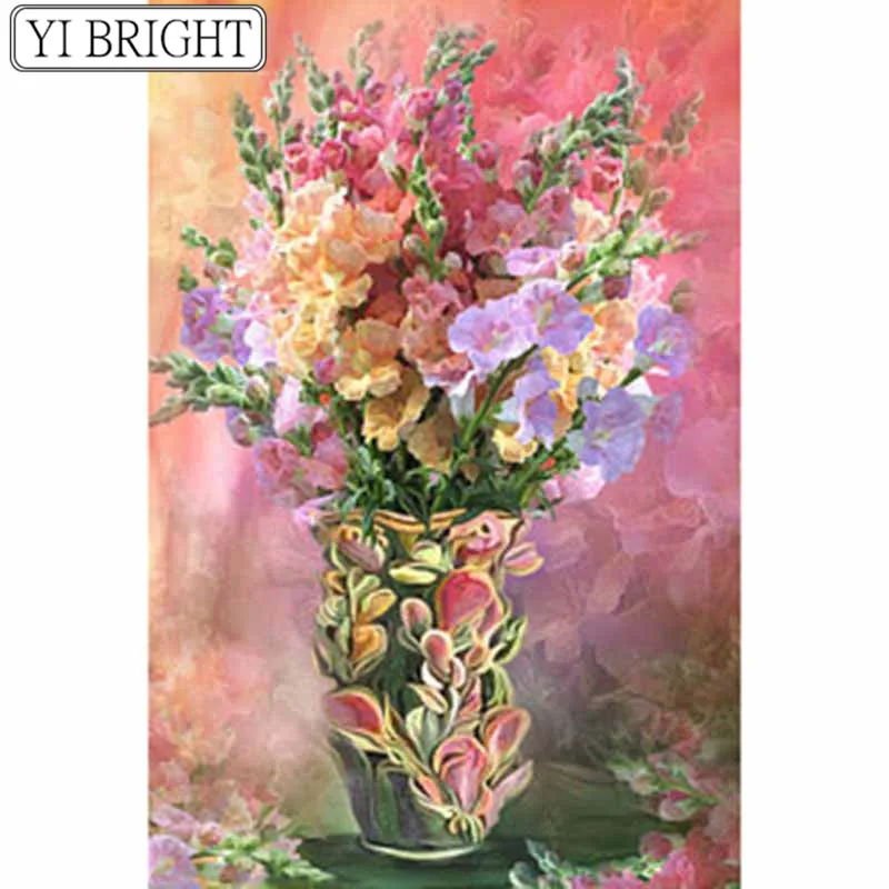 

Full Square/Round Drill 5D DIY Diamond Painting Cross stitch Flowerpot flower 3D Embroidery Mosaic Home Decor Gifts ZH