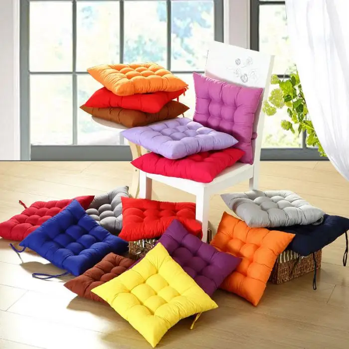 40*40 см зимняя домашняя офисная декоративная подушка для сидения, одноцветная удобная барная подушка для кресла, дивана, подушки для ягодиц и стула 669