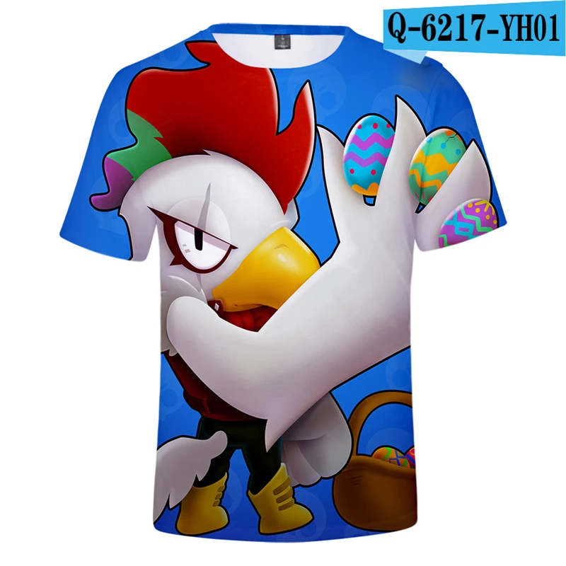 

Brawl Stars Tshirt Breathable Shirts Brawl Stars 2019 New Mobile Game Boys Multiplayer Online Battle Arena 3D Clothes Cartoon