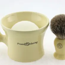 FS-крем для бритья набор/набор, специальная лучшая щетка для волос барсука 20 мм,#3 крем керамическая кружка,#2 Мыло для бритья,# S2016121