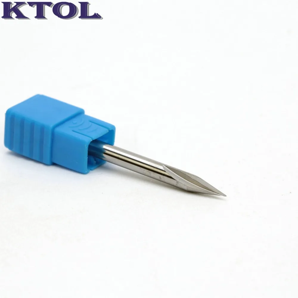 

4*0.2mm 30 Angle V Carving Tools 1 Flute Straight Carbide Bits End Milling Cutter for Metal Aluminum 3D Engraving Router Cutters