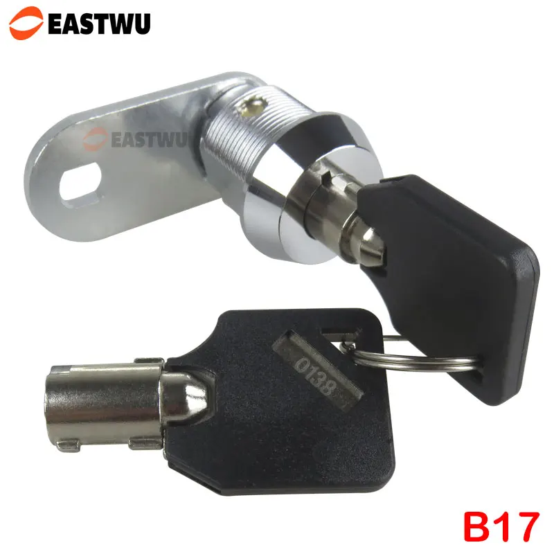 

Tubular Cam Lock for Door Mailbox Cabinet Tool Box with2 Keys Keyed Alike DIY Furniture Hardware
