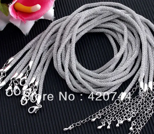 10Pcs/Lot Necklace Silver Cord String Strap Clasp for Pendant FASHION