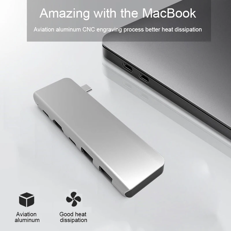 Basix USB C концентратор типа C для мульти USB 3,0 концентратор HDMI адаптер док-станция для MacBook Pro huawei P30/P20 USB-C 3,1 сплиттер 3 порта USB концентратор