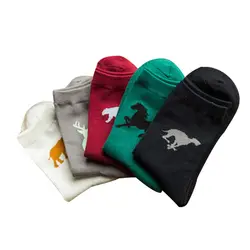 5 пар Новых Для Мужчин's Носки для девочек Симпатичные удобные Мода Мультфильм серии Для мужчин носок осень-зима Антибактериальные Хлопок