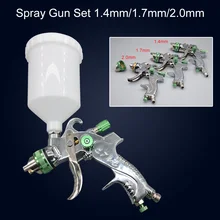 1,4 мм 1,7 мм 2,0 мм HVLP пистолет набор Сталь насадка автомобили окраски мебели DIY набор для рисования авто ремонт инструмента