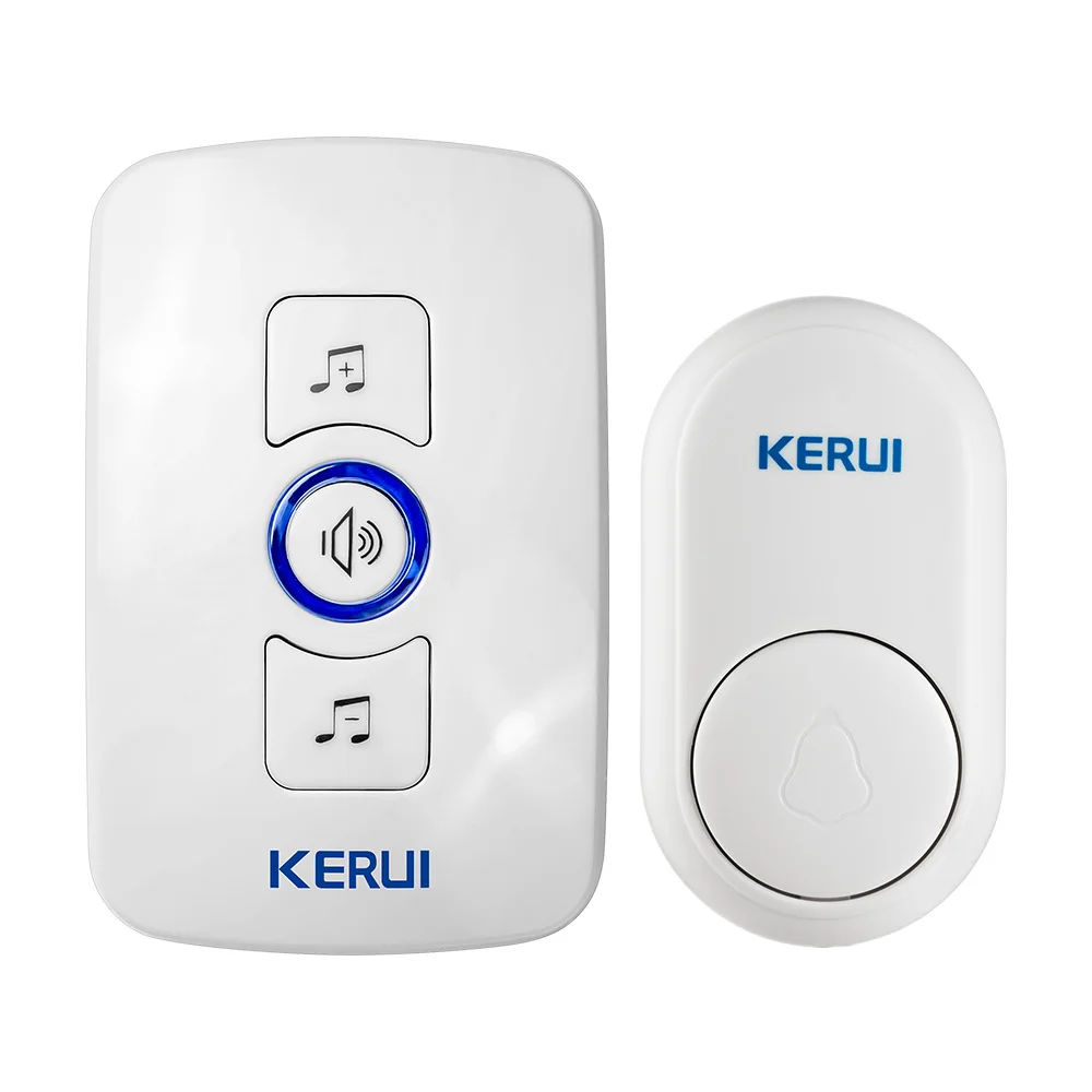 KERUI M656 Doorbell Cordless Bell Smart Wireless Receiver Call 433MHz Doorbell No Battery Home Gate Chime Alarm Security System