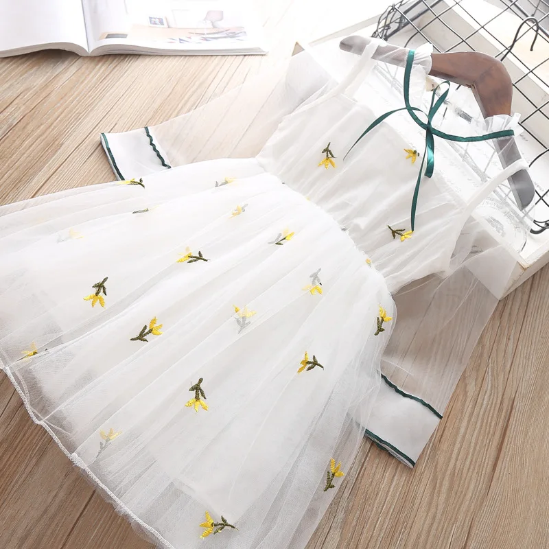 Платье для маленьких девочек; элегантный праздничный костюм для дня рождения; летняя одежда принцессы для свадьбы; детские кружевные платья-пачки для детей 3 лет