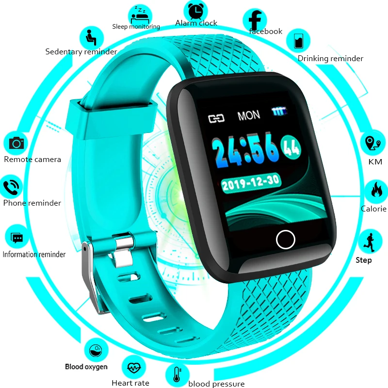 

2019 New Smart Bracelet Band Fitness Tracker Sport Smart Wristband Heart Rate Blood Pressure Monitor Pedometer For Android IOS