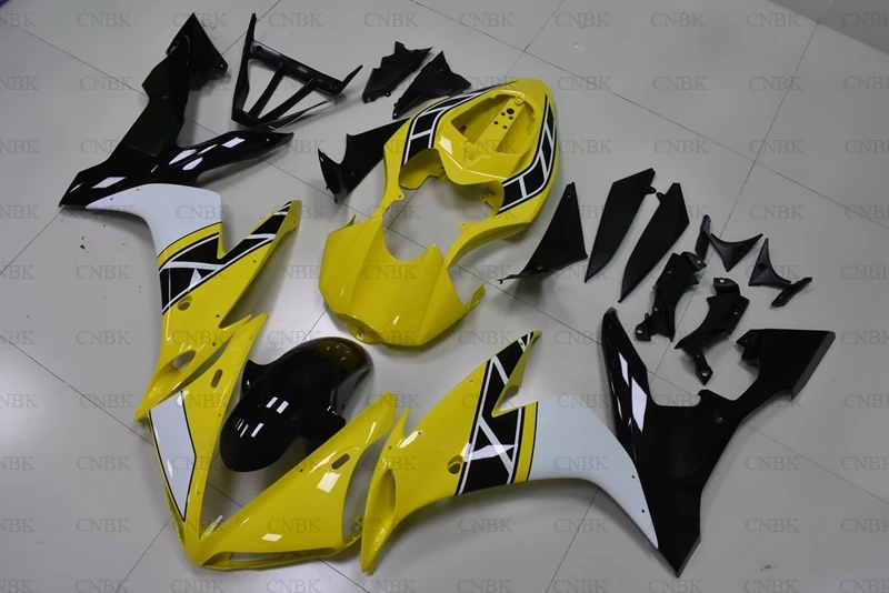 Для кузова YZFR1 2004-2006 2006 желтая черная набор для всего тела YZF R1 2005 комплекты