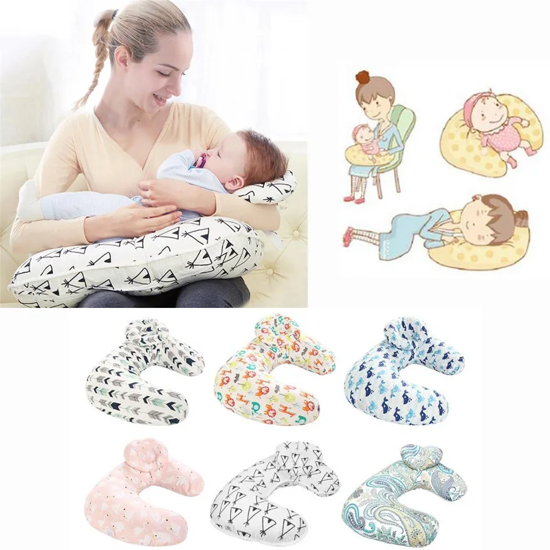 

Baby Nursing Pillows Maternity Baby Breastfeeding Pillow Infant Cuddle U-Shaped Newbron Cotton Feeding Waist Cushion 2Pcs/Set