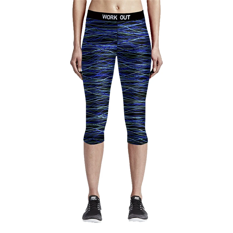 Sports Pants Female font b Fitness b font Yoga Capri Pants slimming Women Gym Leggings Elastic