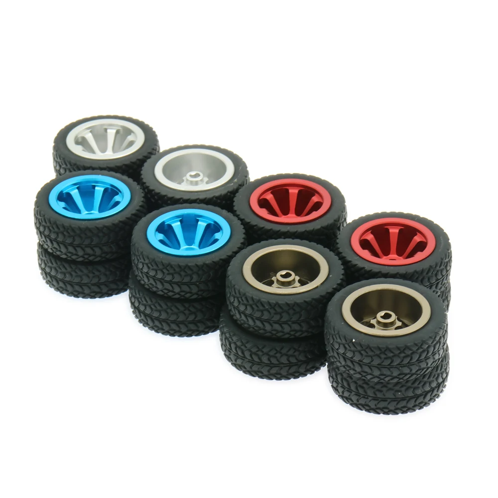 Alloy CNC wheels rim Tires K989-53-1 4pcs for Wltoys 1//28 K969 K989 P929 Rc Car