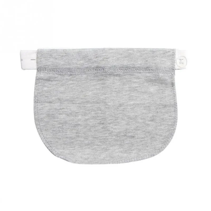 Регулируемый эластичный пояс для брюк, удлиняющая кнопка с пряжкой, удлиняющая для беременных женщин#30 - Цвет: White gray