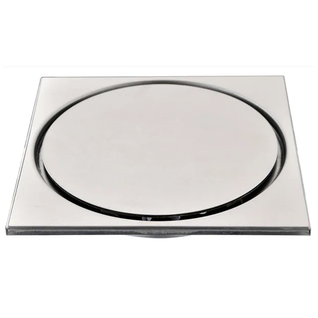 

150*150*30mm Deluxe Solid SUS-304 Stainless Steel Drains Casting Extra-thick Super Heavy-duty Deodorizing Bathroom Floor Drain 1