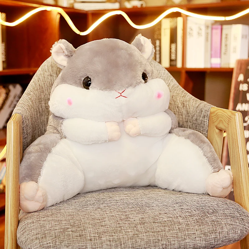 

candice guo! cute plush toy lovely cartoon colors hamster soft stuffed cushion hug hug waist pillow birthday Christmas gift 1pc