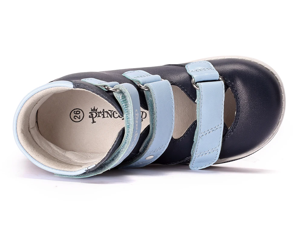 Princepard/Новая модная детская ортопедическая обувь, 1 пара, сандалии из натуральной кожи для мальчиков, детская обувь+ внутренняя часть 14-21,4 см
